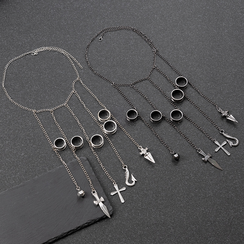 New Cos Full-Time Hunter Five-Finger Chain Bracelet Small Gift, Same Style as Killua, Gon, Kurapika, Direct Sales from the Manufacturer