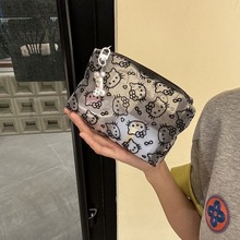 网红新款可爱网纱kitty大容量化妆包高颜值旅行多功能洗漱收纳包