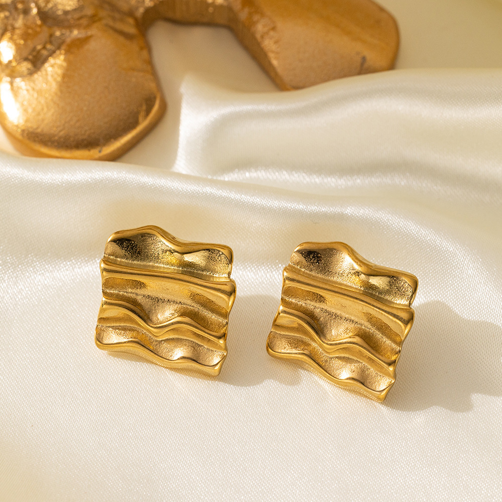 Women's Gender 1 Pair Basic Modern Style Classic Style C Shape Irregular Heart Shape Irregular Plating 304 Stainless Steel Ear Studs