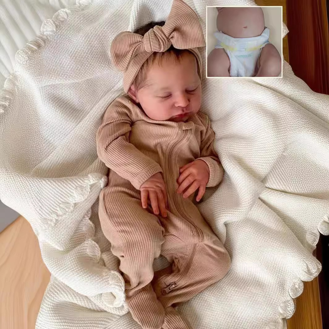 Muñeca Reborn Realista Hecha a Mano de 20 Pulgadas, NPK Original, Laura, con Piel 3D y Venas Visibles, Transfronteriza