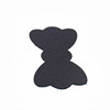 Children's black bangs with velcro for adults, simple and elegant design