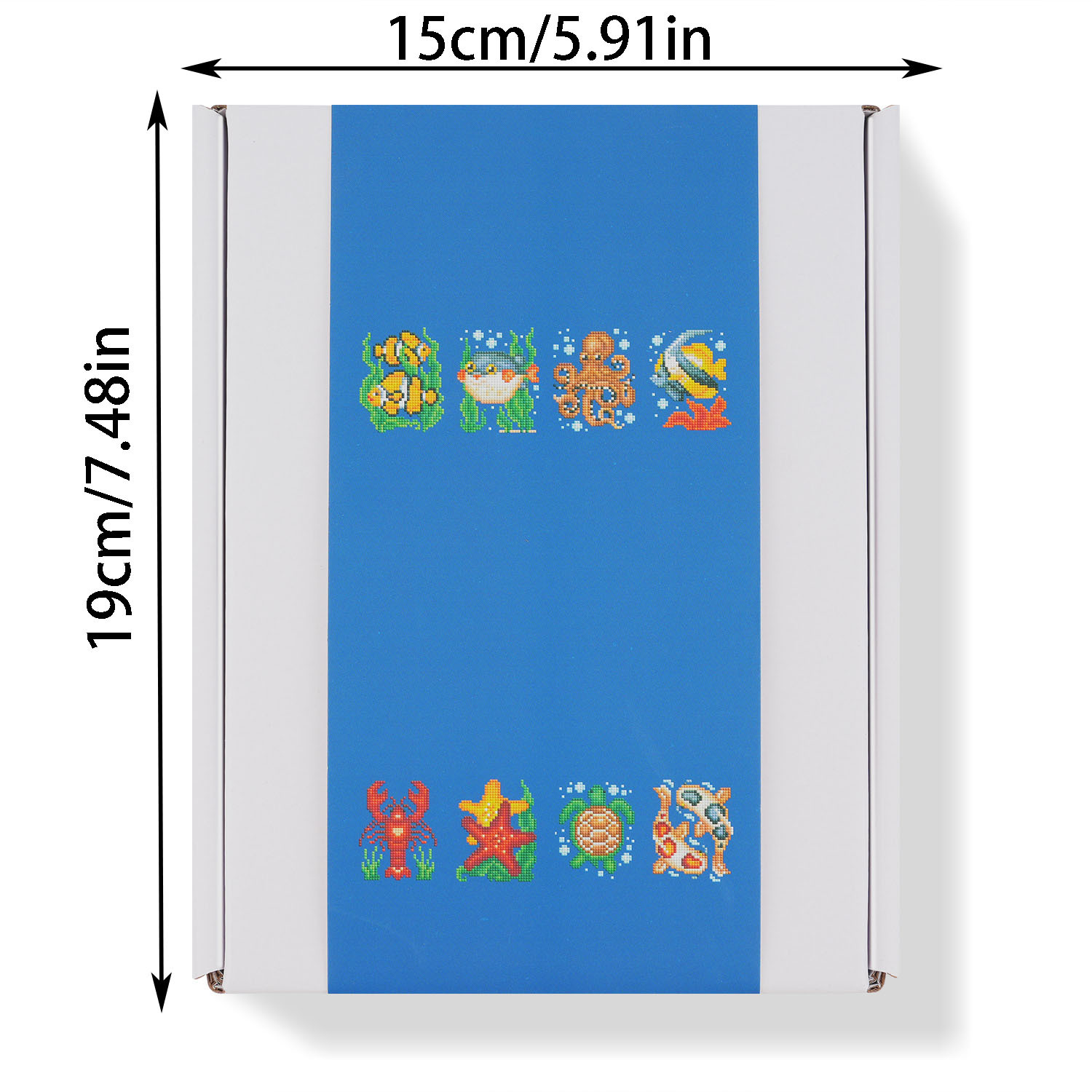 Ventas transfronterizas calientes de 5D Diamante DIY 5 * 7 pulgadas marco de dibujo de dibujos animados de cangrejo marino serie de dibujos animados pintura decorativa