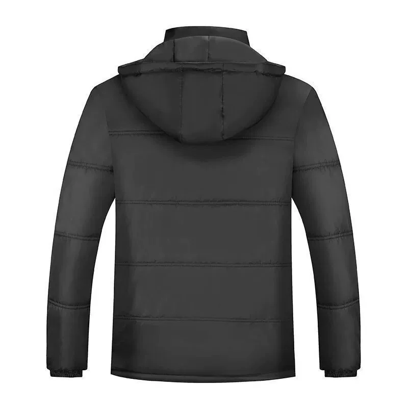 Velvet keep warm liner, warm long-sleeve, down jacket, increased thickness, plus size, for middle age