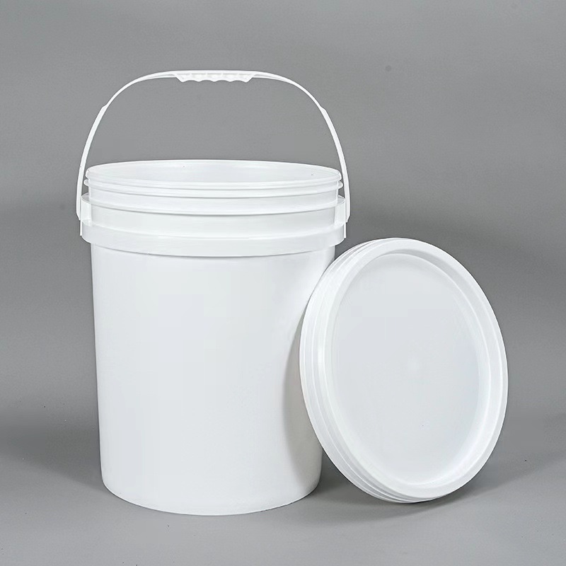 厂家批发18升20升25升圆形塑料桶螺旋盖丝口桶酱料蜂蜜涂料化肥桶