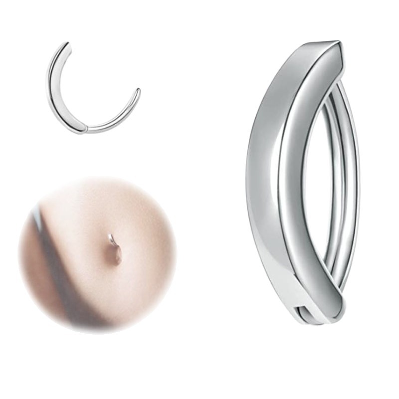 Unisex Stainless Steel Belly Button Piercing Jewelry Fashion Body Piercing Accessory_voghion.com