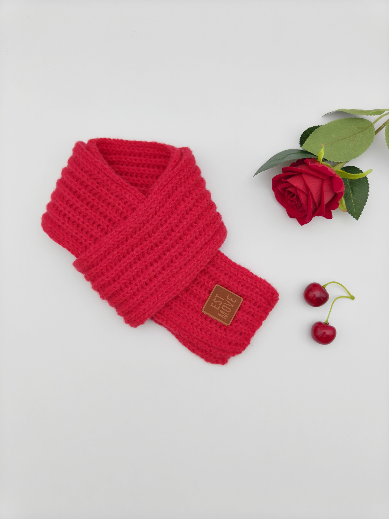 Baby bufandas otoño y invierno niños lana de punto collar coreano calentamiento collar universal estilo simple para hombres y mujeres