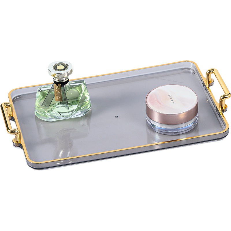 Bandeja exquisita de gama alta de alto grado salón de belleza hogar especial bandeja de taza de té taza de lujo bandeja de té bandeja de exhibición de vidrio de vino