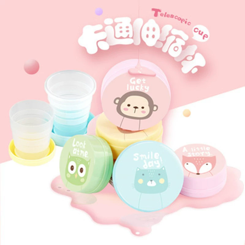Cartoon plastic cute handheld travel children's sports bottle for traveling