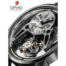 国产腕表理想骑士未来战甲系列自研机芯陀飞轮夜光手表男士机械表