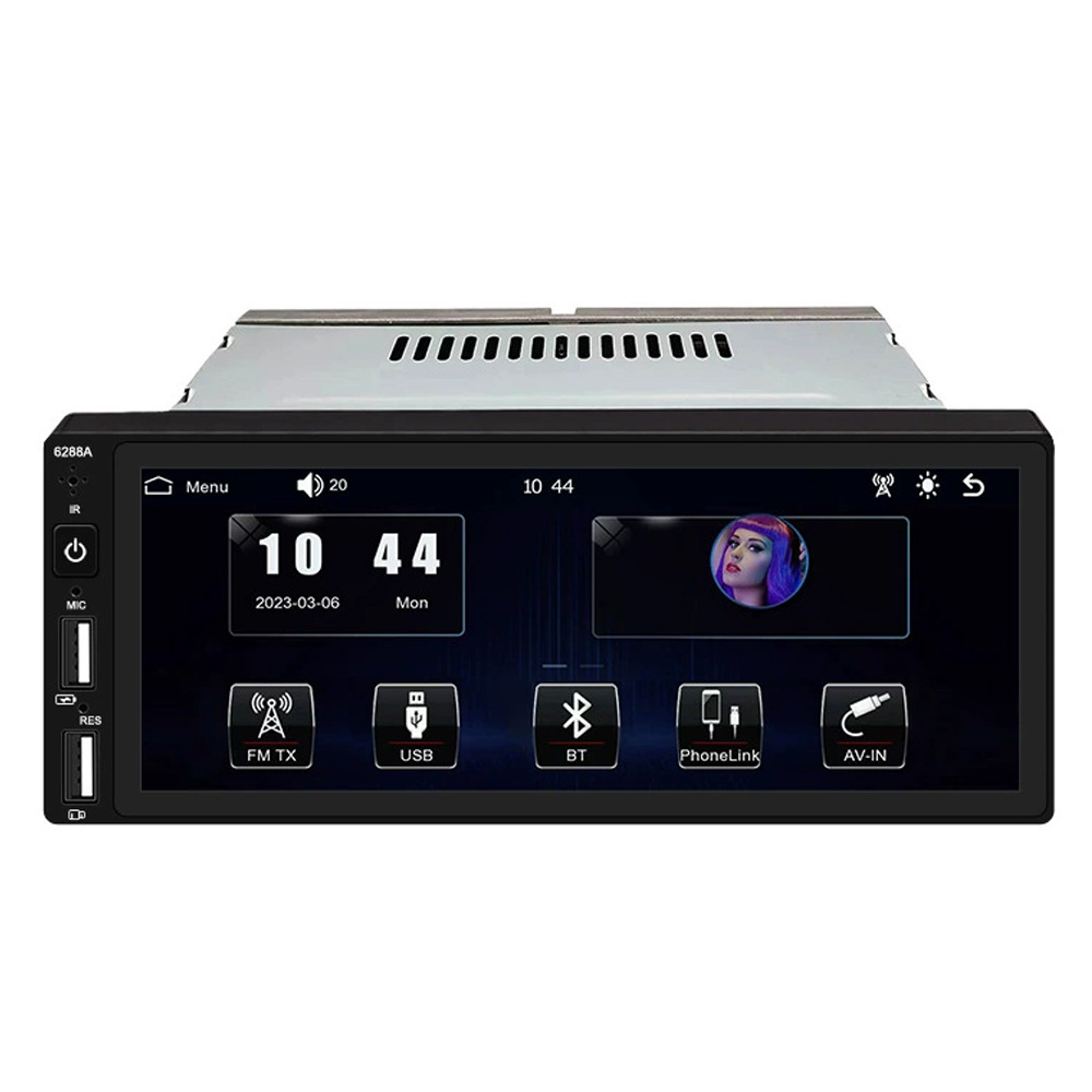 6.86inch Wired Carplay Single-Station Mp5 All-In-One Bluetooth Reversing Rear View Car Player 12V