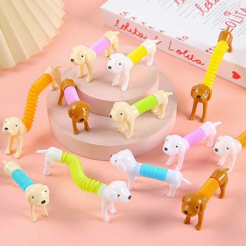 Stress Relief Stretchable Dog Toy with Various Shapes for Puppies and Dachshunds, Kindergarten Small Gift Bulk