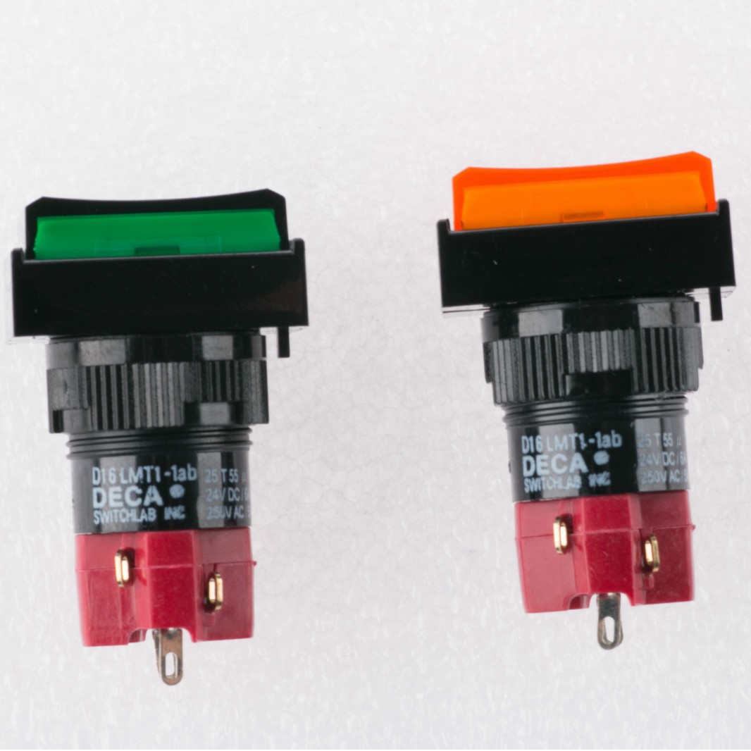 D16LAT1-1AB带锁进联DECA按钮开关 带锁按钮开关带 灯带锁开关