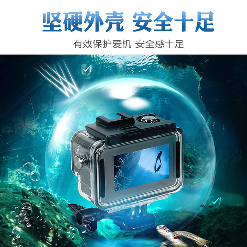 Action 4 Waterproof Case DJI Osmo Action 3 Sports Camera Underwater Protection Case Touch Screen Back Waterproof Case
