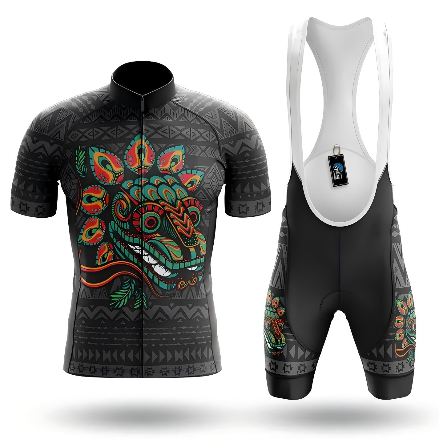 New cross-border road bike short-sleeve cycling jersey set for men, quick-dry breathable cycling top and cycling pants for summer