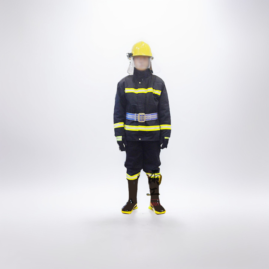 02款消防战斗服五件套02消防防火服救援训练套装隔热服微型消防站
