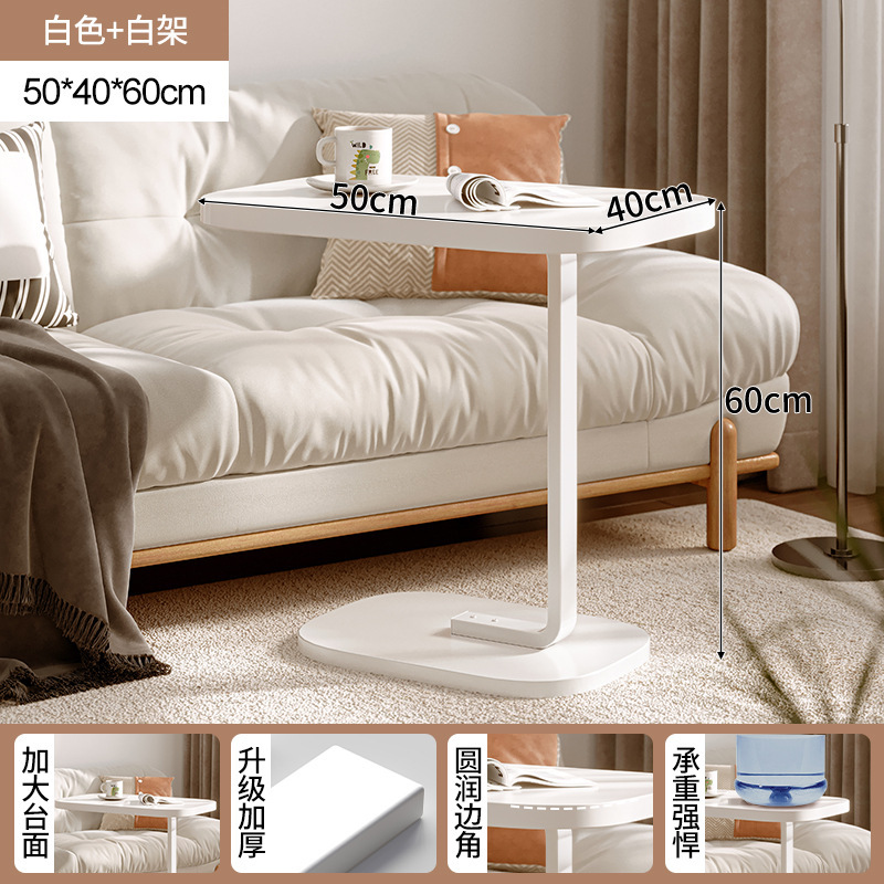 Mesa de noche, apartamento pequeño, mesa pequeña para el hogar, estante para el piso junto al sofá, mesa de centro pequeña, escritorio simple para computadora, escritorio estrecho