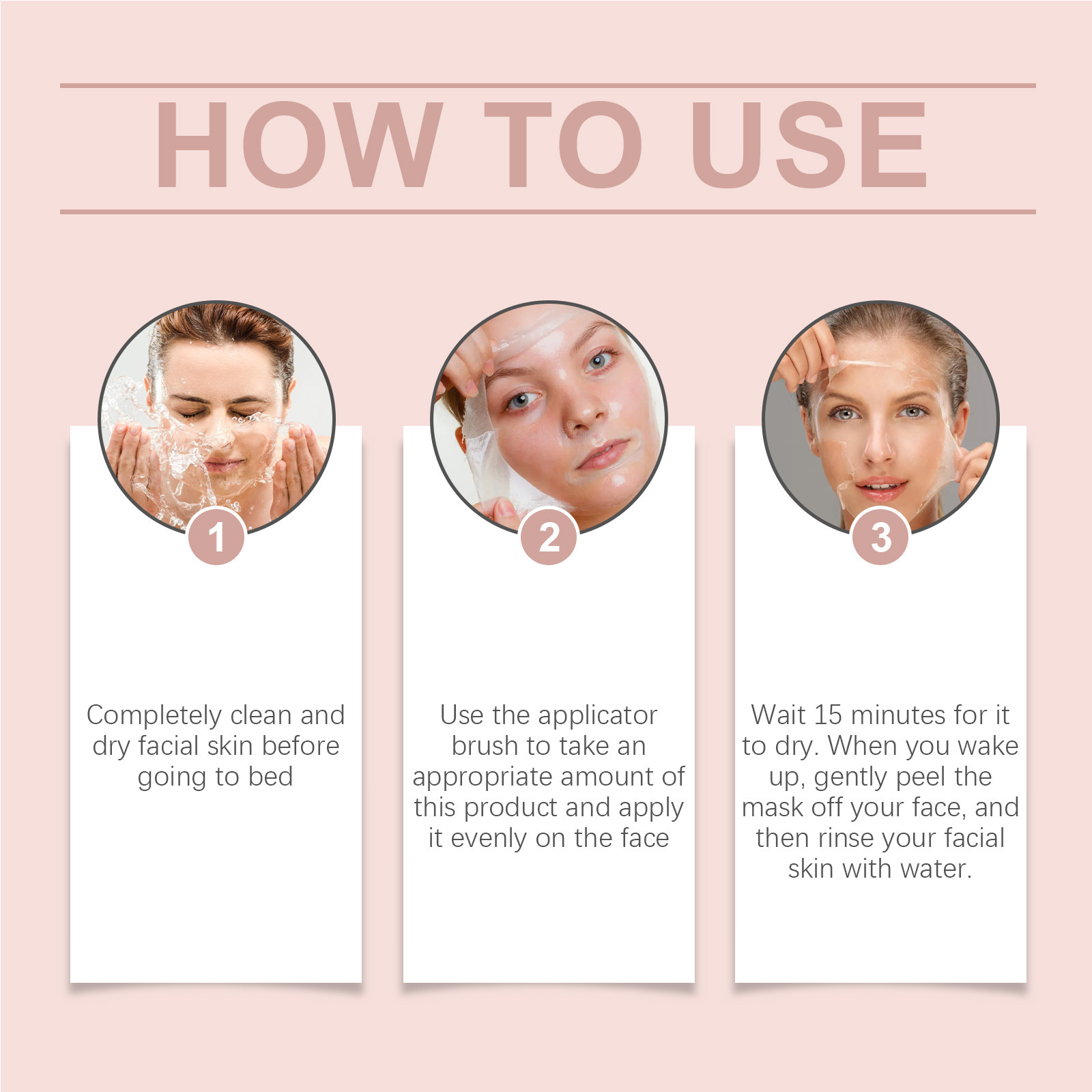 Solid Color Casual Elegant Facial Mask Skin Care Personal Care display picture 4