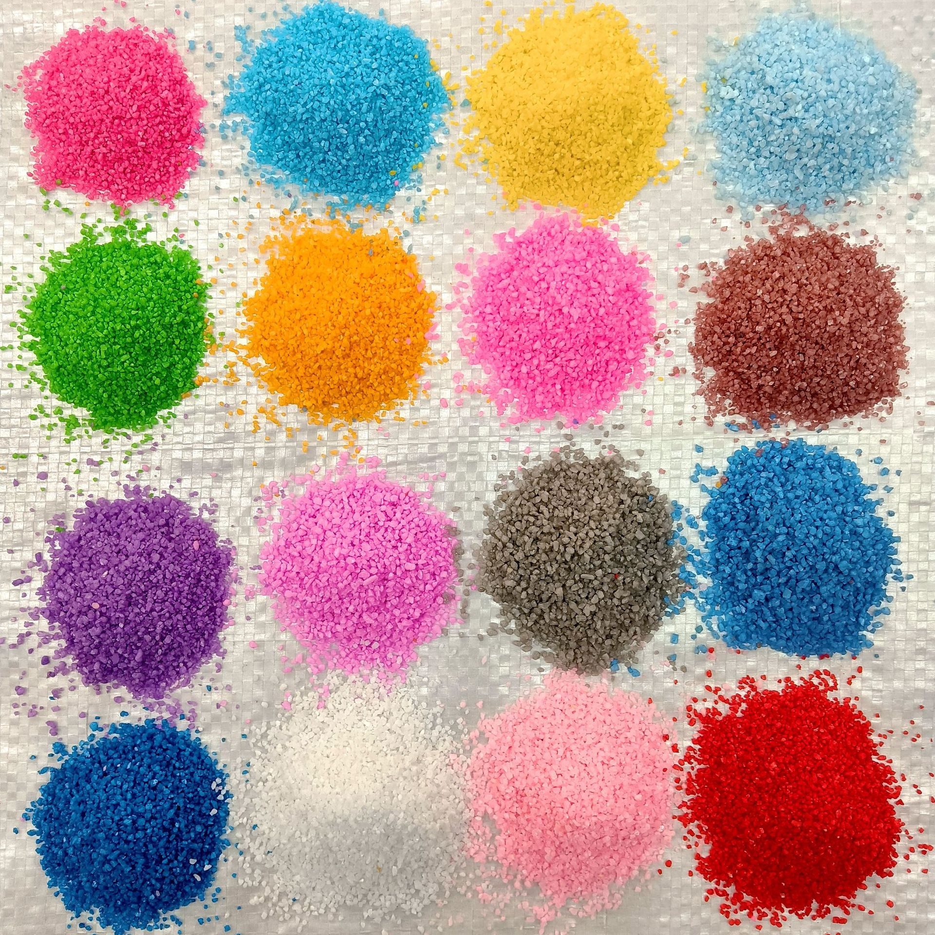 染色彩砂 游乐园玩耍彩砂 微景观漂流瓶彩砂 彩色细砂20-40目