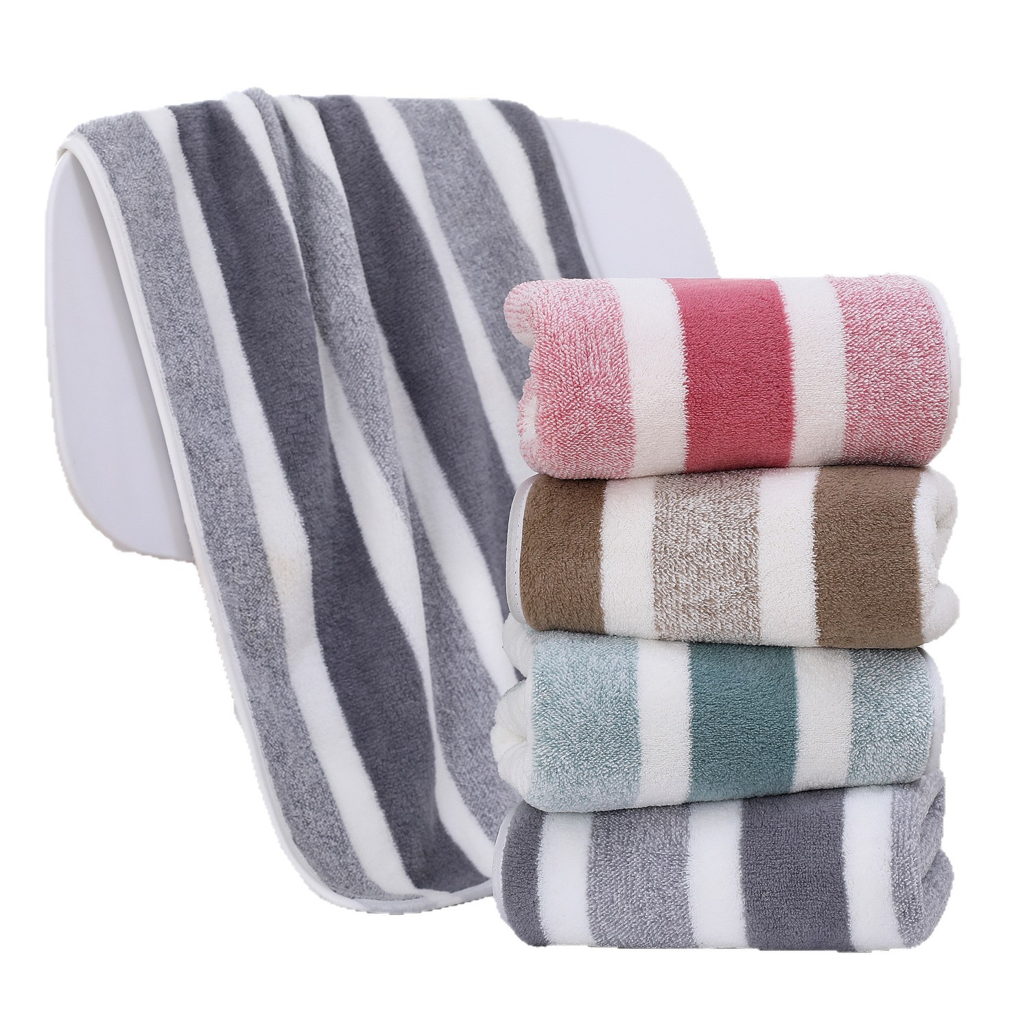 Tessuto in pile di corallo all'ingrosso, ampio, morbido, extra-large, spesso, altamente assorbente, ad asciugatura rapida, per uso domestico, ispessito_voghion.com