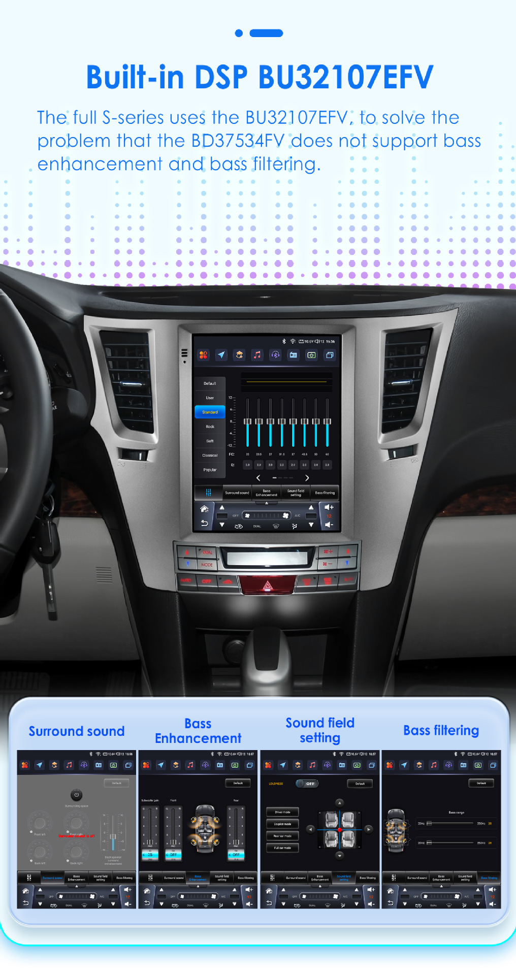Suitable for 09-14 Subaru Outback 9.7inch Vertical Screen Android Large Screen Car Mp5 Navigator