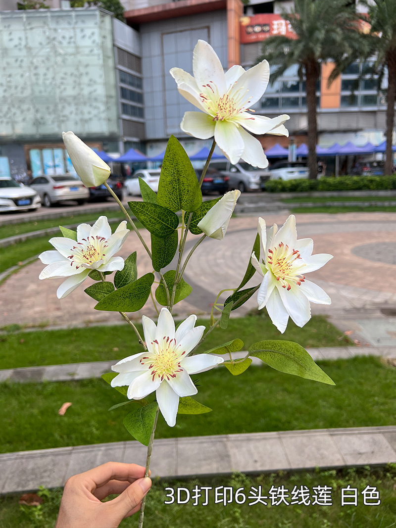 Boda blanca FÁBRICA DE FLORES ARTIFICIALES Línea Blanca Flor flor flotante boda camino plomo Fondo decoración flor falsa al por mayor