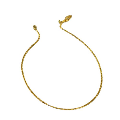 French-style retro lace floral edge brass gold-plated minimalist simple chain stackable Instagram short pendant necklace clavicle chain for women