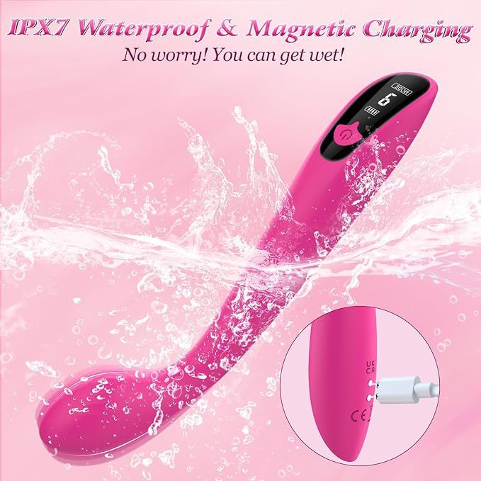 Vibromasseur point G Mia, stylo tendance, vibromasseur à boucle, ventouse magnétique en silicone, massage rechargeable, masturbateur féminin_voghion.com