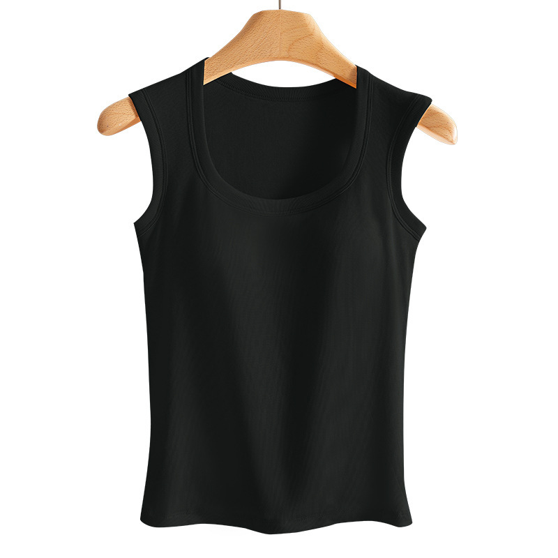 [가슴 패드 포함] 블랙