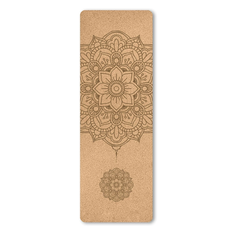 Коврик для йоги из корка, интенсивный, нескользящий, TPE, фитнес-пэдсы, тонкий экологичный коврик для йоги, оптовая поставка