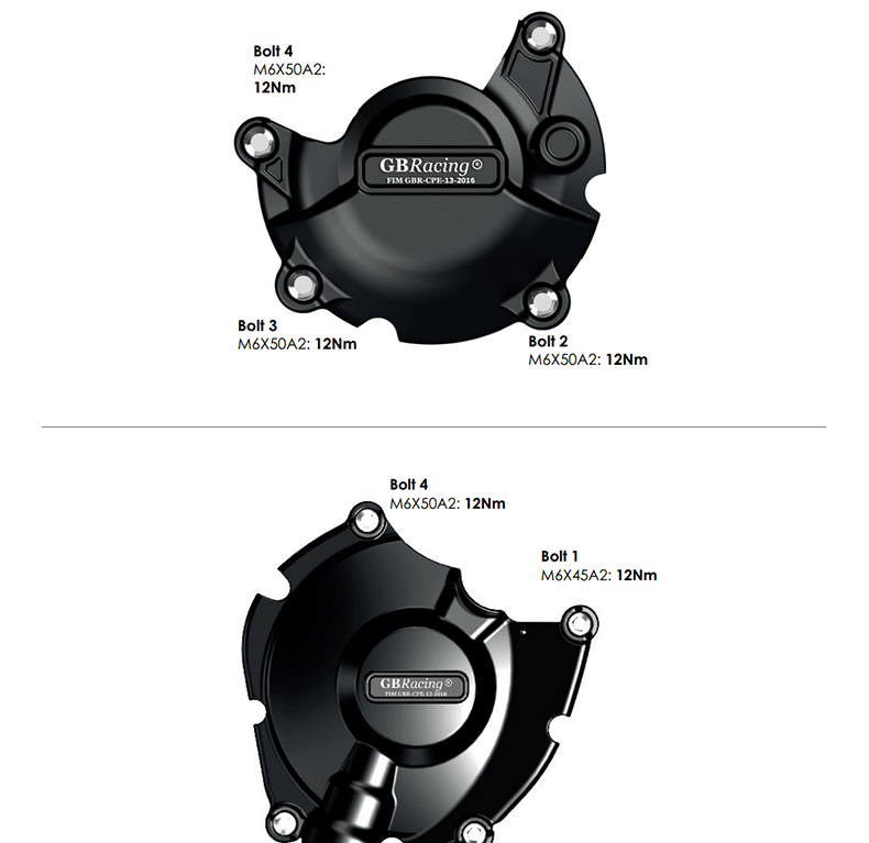 Suitable for 15-26 Years of Yamaha Mt10/Fz10 Engine Protection Cover Gbracing Engine Anti-Fall Side Cover