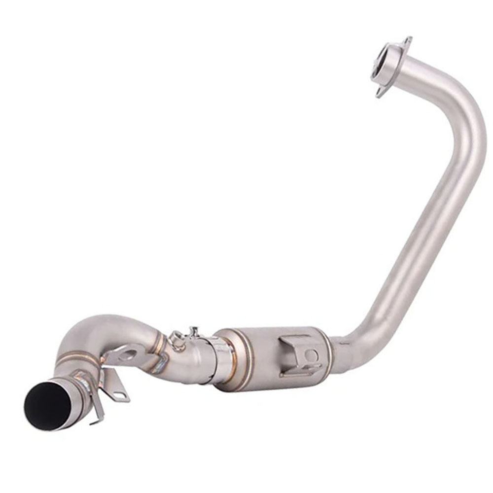 Triumph Scrambler 400X Exhaust Pipe Modification with Front Section Speed400 Carbon Fiber Tail Section Modified Exhaust Pipe