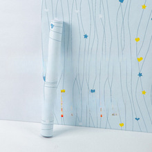 墙纸自粘防水90宽10米出租房装饰宿舍卧室床头房间卡通壁包邮批发