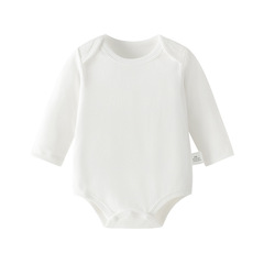 ベビーローブ春と秋の三角長袖ベビーコットン0-1歳の女の子用ジャンプスーツ2025