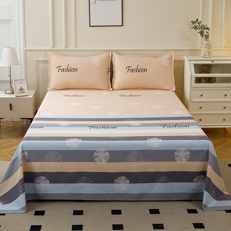 100% algodón sábanas dormitorio de estudiantes cubierta de cama individual niños de verano una sola pieza engrosada edredón al por mayor image 27