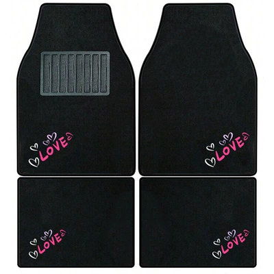 Universal Foot Pad – Foot Mat - loveblack-border-universal-car-floor-mat-set