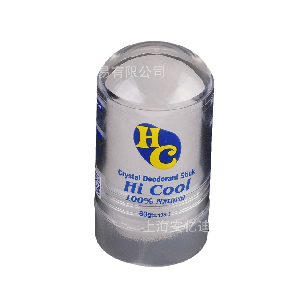 60 gramos (concha de plástico) alumbre de polvo cristal de alumbre desodorante