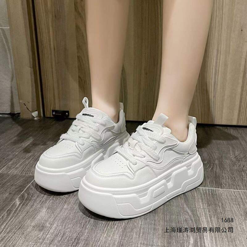 Women's thick-soled white sneakers, versatile, stylish, trendy, height-increasing, waterproof dad shoes, casual sports shoes for petite individuals Women's thick-soled white sneakers, versatile, stylish, trendy, height-increasing, waterproof dad shoes, casual sports shoes for petite individuals