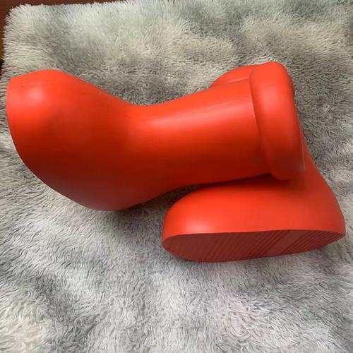 Big Red Boot spring new high-tube thick-soled men's and women's heightening big-head rain boots foreign trade Astro Boy big red boots