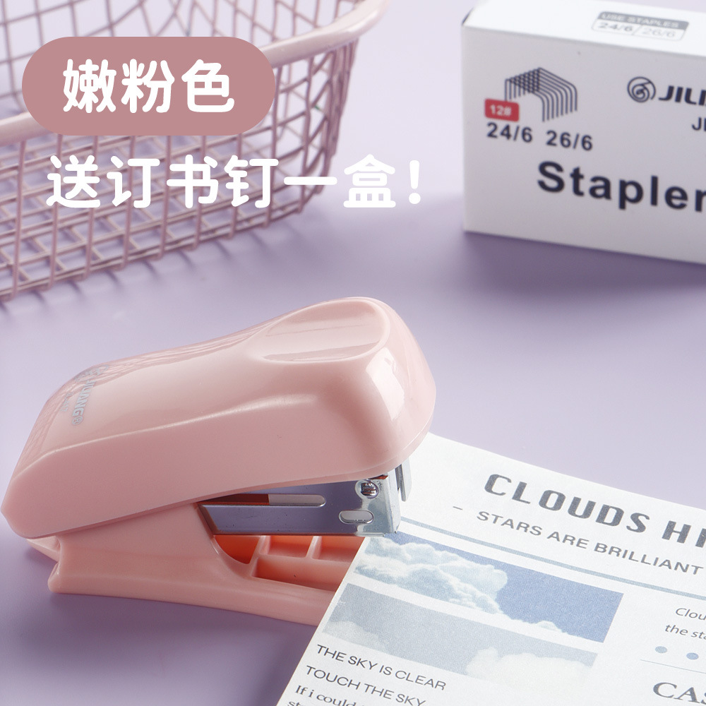 Estudiantes con grapadora mini oficina 12 grapadora grapadora simple grapadora al por mayor