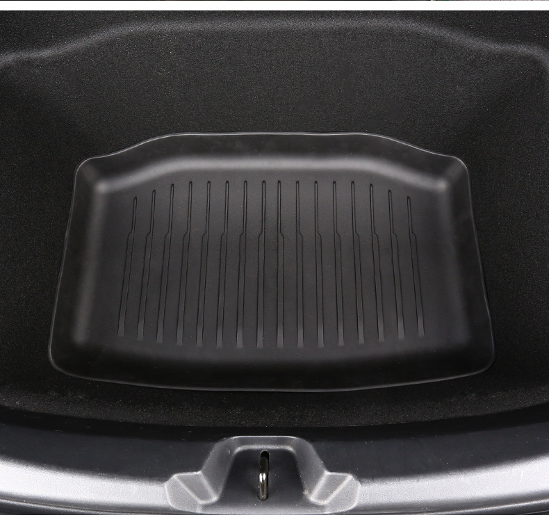 Suitable for Tesla's New Version Model Y3Yl Front and Rear Trunk Mats, Tpe Trunk Mats, Integrated Mats, Seat Back Cushions
