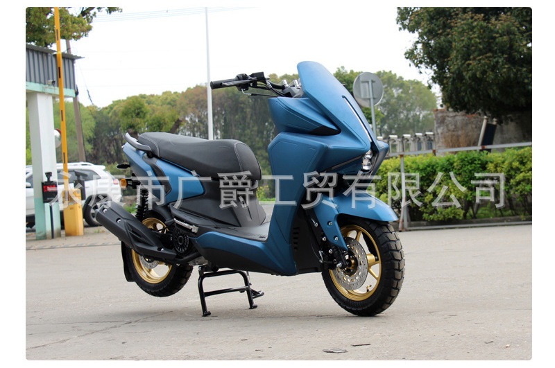 Cross-Border New Model 150Cc Scooter Fuel Vehicle Pdf Two-Wheeled Motorcycle Adult Off-Road Assistive Vehicle Factory Export