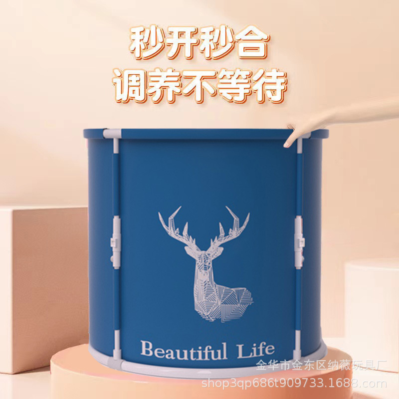Cubo de baño plegable instalación libre para adultos y niños Cubo de baño para bebés adultos hogar sudor baño de vapor cubo bañera