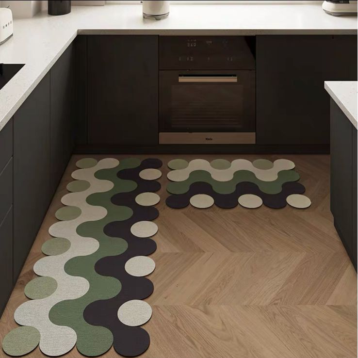 Simple Light Luxury Kitchen Diatom Mud Upholstered Mat Toilet Toilet Door Non-Slip Foot Mat Dirt-Resistant Washable Cuttable Mat