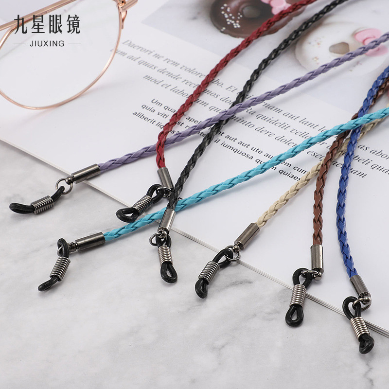 PU glasses rope color rope sports simple snow chain Presbyterian glasses chain glasses fixing belt sunglasses strap