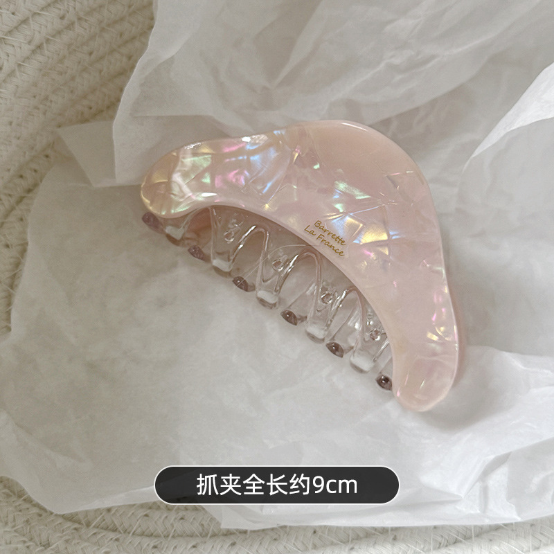 韩版金色字母标高级感抓夹后脑勺盘发发夹女鲨鱼夹子百搭气质发抓|undefined
