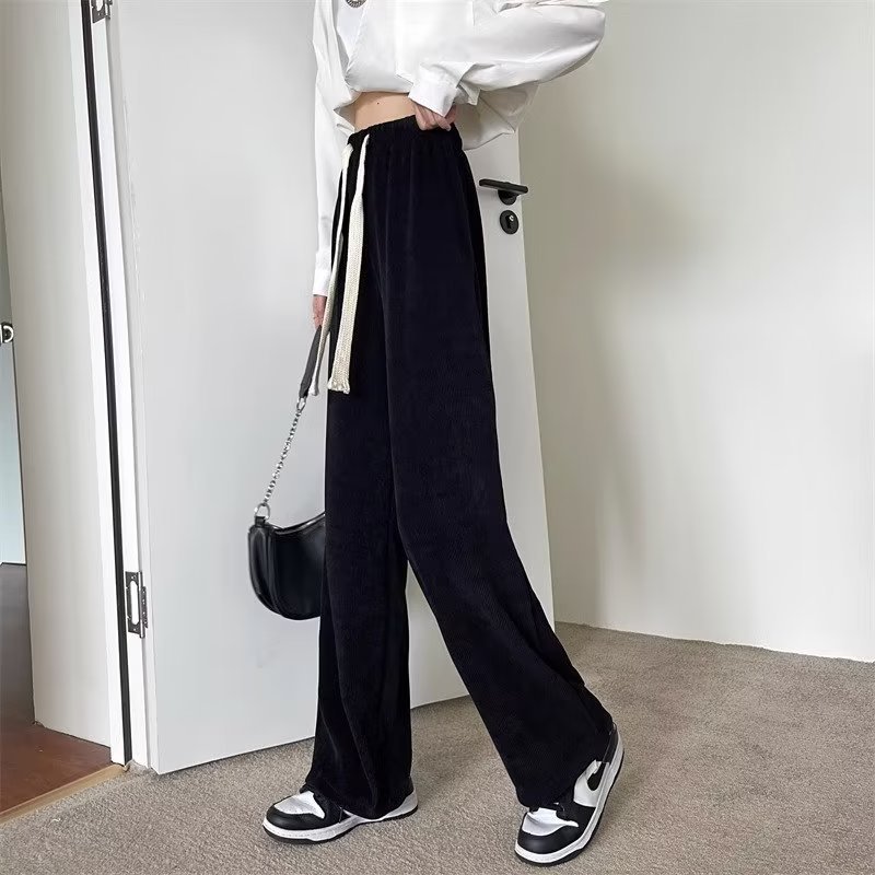 2025 nuevo estilo de moda casual pantalones de mujer de otoño japonés pantalones relajados pantalones casuales rectos
