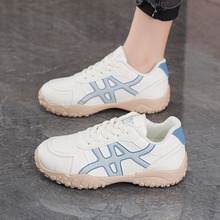 德训鞋女秋季新款透气小白鞋子女韩版百搭厚底运动鞋休闲老爹鞋女