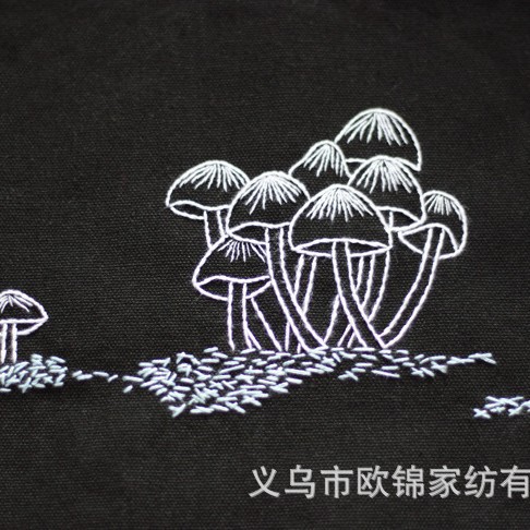 Bordado Negro Bolsa de lona bordado DIY estudiante bolso de hombro adulto hecho a mano principiante material bolsa Suzhou bordado