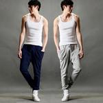 Весенние мужские цветные штаны, в корейском стиле