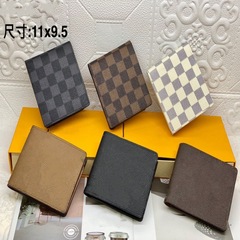 古い花の格子の短い財布の対外貿易の財布の商品の供給源の欧米の経典のファッションの爆発のアルファベットの男性の60223